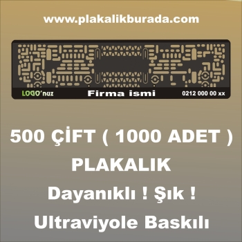 250 çift ( 500 adet ) Plakalık